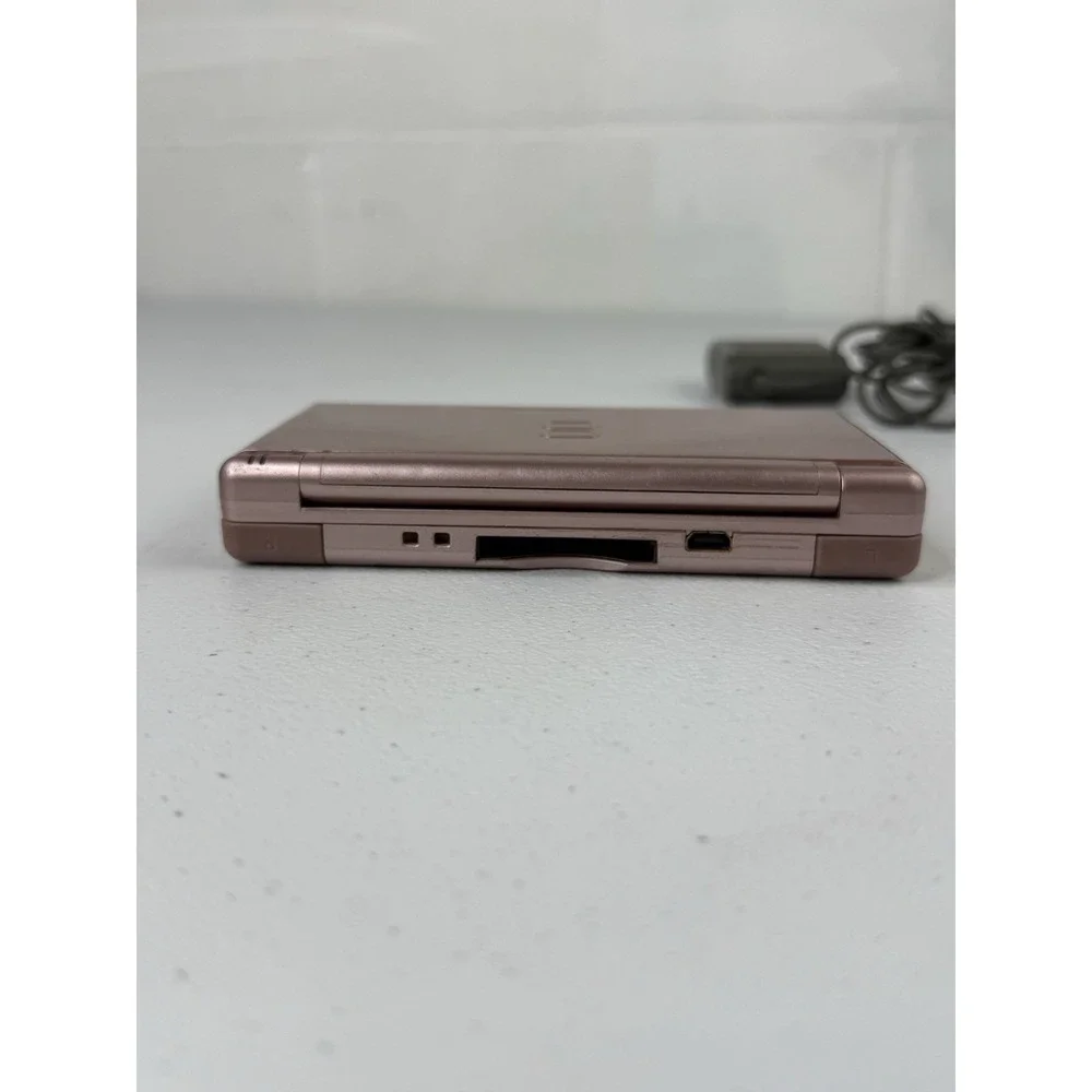 Nintendo DS Lite Metallic Rose Bundle - Games + Charger
